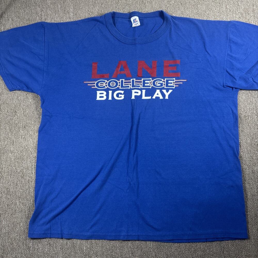 Lane Collège Big Play Men’s T-shirt XL Blue Back To School